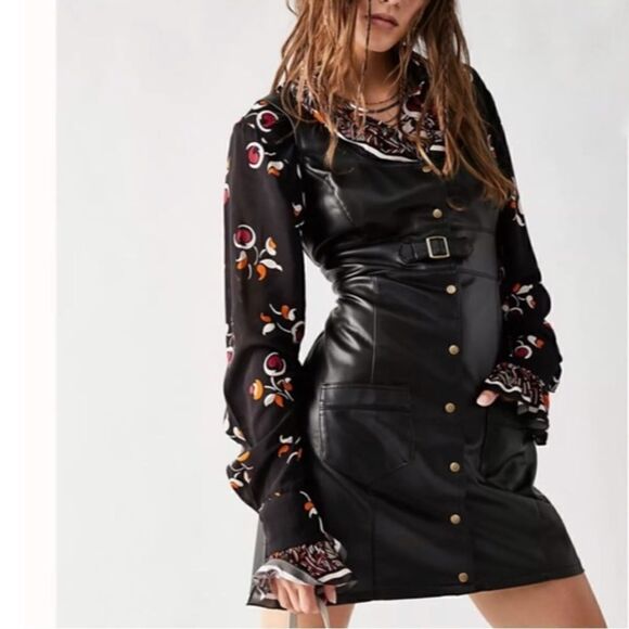 New Free People Elandra Mini Dress - Picture 1 of 10
